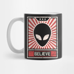 UFO Alien Propaganda Poster Mug